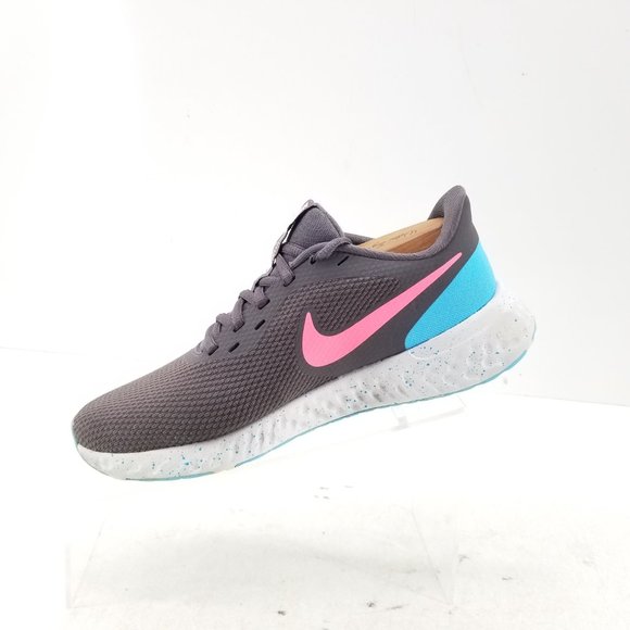 Nike Revolution 5 Shoes Womens 8 Gray Blue Athletic Running Walking Lace Up - Picture 4 of 11